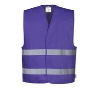 Portwest F474 Iona Hi-Vis Vest Reflective Lightweight Breathable | Purple, Large/X Large, Reflective, Lightweight, Breathable, High Visibility, Steward, Event, Warehouse, Security
