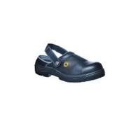 Portwest FC03 ESD PERF' SAFETY CLOG SB-AE BLACK Anti-Static Footwear SZ.11