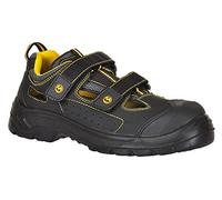 Portwest FC04BKR41 Compositelite ESD Tagus Sandal, S1P, Regular, Size: 41, Black
