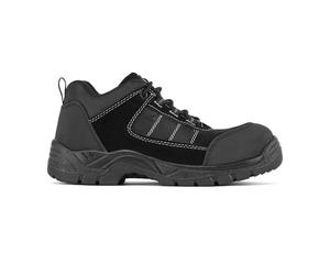Portwest FC24 Composite Low Shoe S1 Non Metallic Suede TPU Scuff Cap Slip Resistant Anti Static Dual Density Oil Resistant Lightweight Safety Footwear
