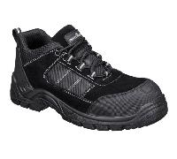 Portwest FC24 Composite Textile Suede Low Shoe S1 Black UK13 Colour: B UK13 - EU48 - US14