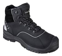 Portwest FC58 Compositelite Avich Boot Metal Free Water Resistant Slip | Black, 8, S3L EN ISO 20345, CE Certified, Anti-Static Footwear, Reflective Panelling, Dual Density, Non Metallic, Lightweight