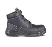 Portwest FD10 Steel Leather Mid Boot Cold Insulation Water Resistant Upper | Black, 9, S3 EN ISO 20345, Anti-Static Footwear, Protective Scuff Cap, Moisture Wicking Inner Lining, Dual Density