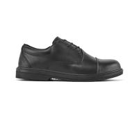 Portwest FD18 Steel Executive Shoe S3 Oxford Style Water Resistant Slip Oil Fuel Resistant Anti Static Steel Toe Midsole Dual Density Safety Footwear, Black 48