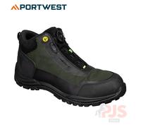 Portwest Girder Composite Mid Boot S3S Esd Sr Fo Black/green