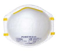 Portwest P1 Disp Respirator (20) White Colour: White One Size
