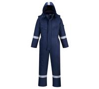 Portwest Fire Retardant Anti-Static Winter Coverall Navy - Inside Leg: M 31"