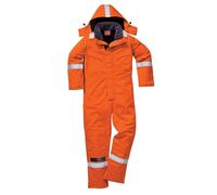 Portwest Fire Retardant Anti-Static Winter Coverall Orange - Inside Le S 31"