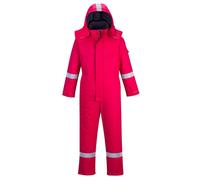 Portwest Fire Retardant Anti-Static Winter Coverall Red - Inside Leg: L 31"