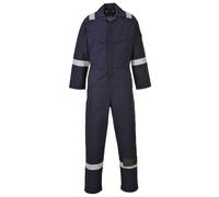 Portwest Flame Resistant Anti-Static Coverall Navy - Inside Leg: 31&qu XS 31"
