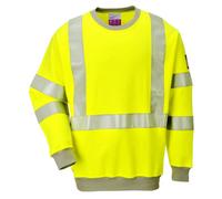 Portwest Flame Resistant Anti-Static Hi-Vis Sweatshirt