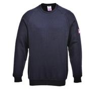 Portwest FR12NARL FR Anti-Static Long Sleeve Sweatshirt, Large, Navy