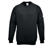 Portwest Flame Resistant Anti-Static Long Sleeve Sweatshirt L Blk