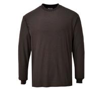 Portwest Flame Resistant Antistatic T-Shirt Grey Size: L Colour: Grey, L