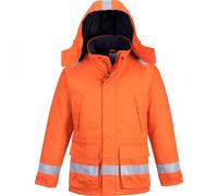 Portwest Flame Resistant Winter Jacket Orange 3XL Colour: Orange, Ches 3XL