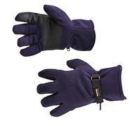 Portwest Fleece Glove Insulatex Lined, Size: One Size, Colour: Navy, GL12NAR