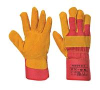 Portwest Fleece Lined Rigger Glove, Size: XL, Colour: Red, A225RERXL