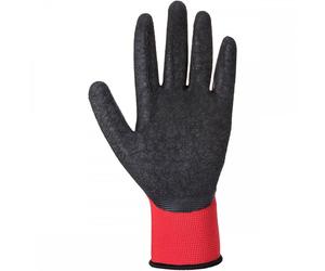 Portwest Flex Grip Latex Glove Red/Black Size: M Colour: Red/Black, Si M