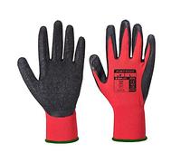 Portwest Flex Grip Latex Glove Red/Black Size: L Colour: Red/Black, Si L