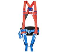 Portwest FP14 Red 2 Point Comfort Harness with D-Rings Adjustable Fit Breathable Backpad CE Certified 100kg Max Load Durable Polyester for Fall Protection Safety