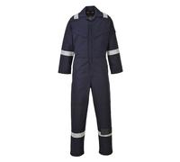 Portwest Men's Coverall FR50 Bizflame - Flame Resistant, Antistatic, Arc-Proof - Navy S