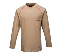 Portwest FR01 Bizflame Knit FR Crew Neck Contrast Colour Stitching