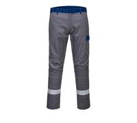 Portwest FR06 Bizflame Industry Two Tone FR Trousers Welders | EN ISO 15797 Laundry Standard, 340g Carbon Fibre Blend