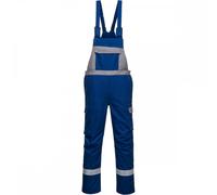 Portwest FR07 Bizflame Ultra Two Tone Bib & Brace Royal Blue Size: 3XL 31"
