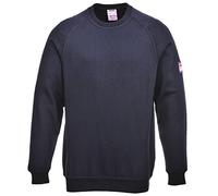 Portwest FR12NARM FR Anti-Static Long Sleeve Sweatshirt, Medium, Navy