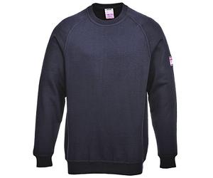 Portwest FR12NARXL FR Anti-Static Long Sleeve Sweatshirt, X-Large, Navy