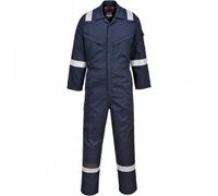 Portwest FR22 Insect Repellent Flame Resistant Coverall Navy Size: M C M 31"