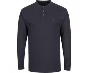 Portwest FR32 Flame Resistant Anti-Static Henley Navy Size: 3XL Colour 3XL