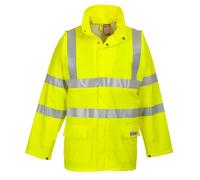 Portwest FR41 Mens FR Jacket Hi Vis Flame Retardant Waterproof Sealtex Workwear