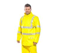 Portwest FR41 Sealtex Flame Hi-Vis FR Jacket Long Sleeve Studded Storm Flap