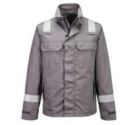 Portwest FR609 FR Chemical Resistant Jacket Flame Resistant Welding Coat - Grey