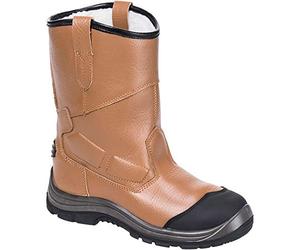 Portwest FT12 Steelite Rigger Boot Steel Toe Cap Slip Oil Faux Fur Lined