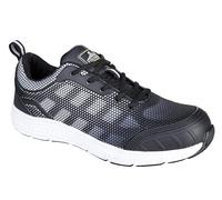 Portwest FT15 Steel Textile Trainer KPU/ Mesh Lace-Up Fastening Lightweight