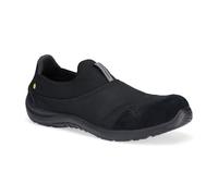 Portwest FT55 Steel Textile Slip On Shoe S1P SR FO ESD Safety Work Footwear Breathable Mesh Upper Steel Toe Cap Steel Midsole Slip Resistant Anti Static Comfortable Protective Shoe, Black, 10