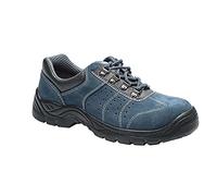 Portwest FW02BLU40 Steelite Perforated Trainer, S1P, Regular, Size: 40, Blue