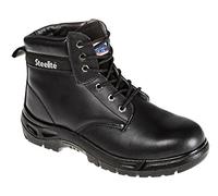 Portwest FW03BKR44 Steelite Boot, S3, Regular, Size: 44, Black