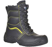 Portwest Steelite Protector Fur Lined High Leg Safety Boots Black Size 10