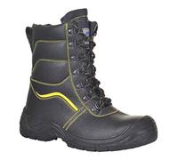 Portwest FW05 Steel Split Leather Winter Boot Fleece Lined Cold Insulation