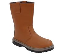 Portwest FW06 Steelite Rigger Boot S1P HRO (Unlined) Tan Size: 6.5 Col 6.5