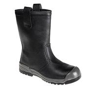 Portwest FW13 Steel Action Leather Rigger Boot Scuff Cap Faux Fur Lined