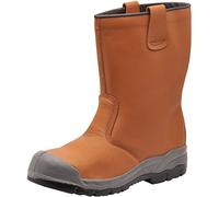 Portwest FW13 Steel Action Leather Rigger Boot Scuff Cap Faux Fur Lined