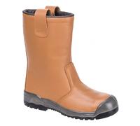Portwest FW13 Steelite Rigger Boot S1P CI Tan Size: 10.5 Colour: Tan, 10.5