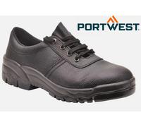 Portwest FW14 Steelite S1P Protector Safety Shoes Work Boots Black - Size 11 UK