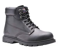 Portwest FW16 Steel Action Leather Ankle Boot Back Pull-Tab Padded Collar