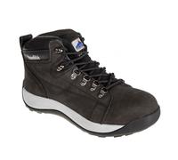 Portwest FW31 Mid-Cut Nubuck Boot SB Black Size: 6.5 Colour: Black, Si 6.5