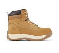Portwest FW32 Steel Nubuck Leather Mid Boot Padded Collar Lace-Up Fastening